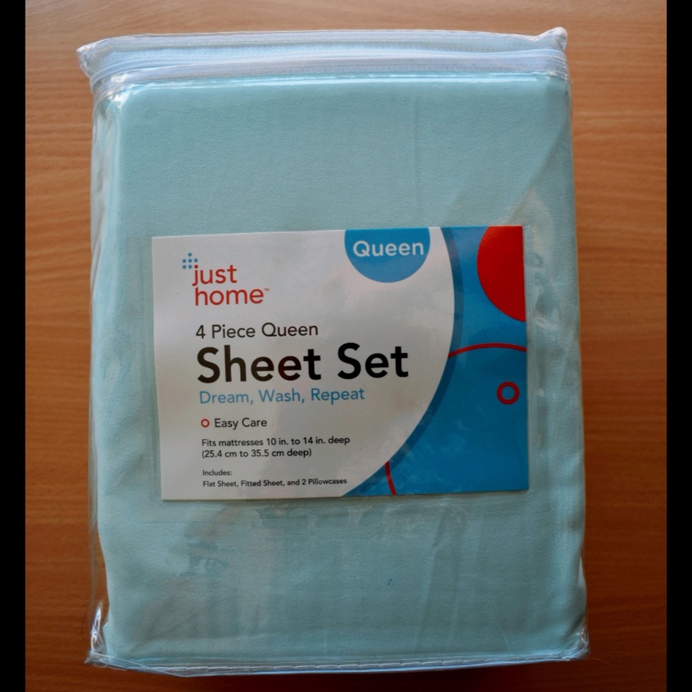 Mint Jade Microfiber Queen 4-Piece Sheet Set